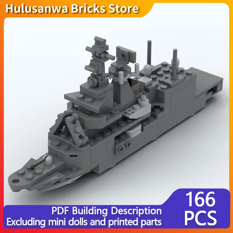 

Class FFH Little Ship Model MOC Building Bricks War Equipment Modular Technology Gifts Holiday Assemble Children Toys Suit