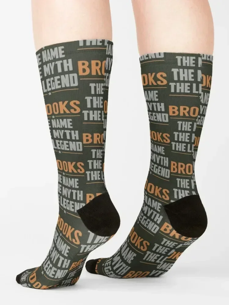 Brooks The Name The Myth The Legend Socks christmass gift set Antiskid soccer Running Boy Child Socks Women's