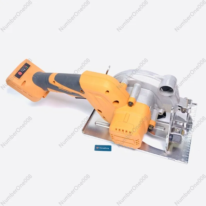 Source Factory Orange Lithium Battery Brushless Single Hand Electric Circular Saw L01