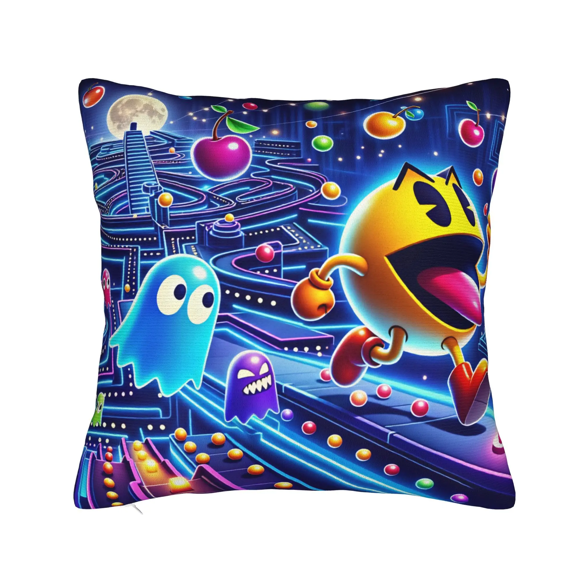 Pac-Man Pillow Cover  Fashion Pillow Case For Office Car Home Decor Graphic Cushion Cover Gift