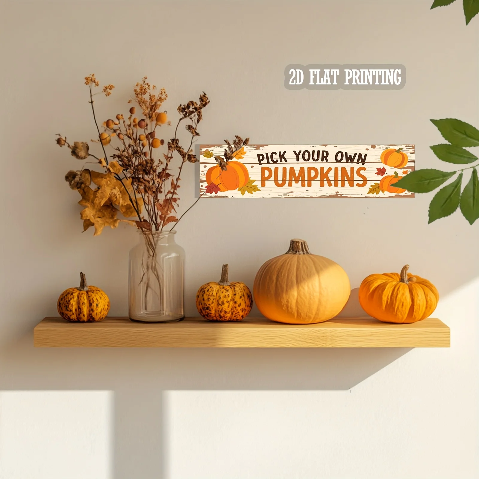 2D Flat Printed Aluminum Sign Measuring, Ideal for Holiday Decorations During for family Gatherings. It Makes a Great Gift for