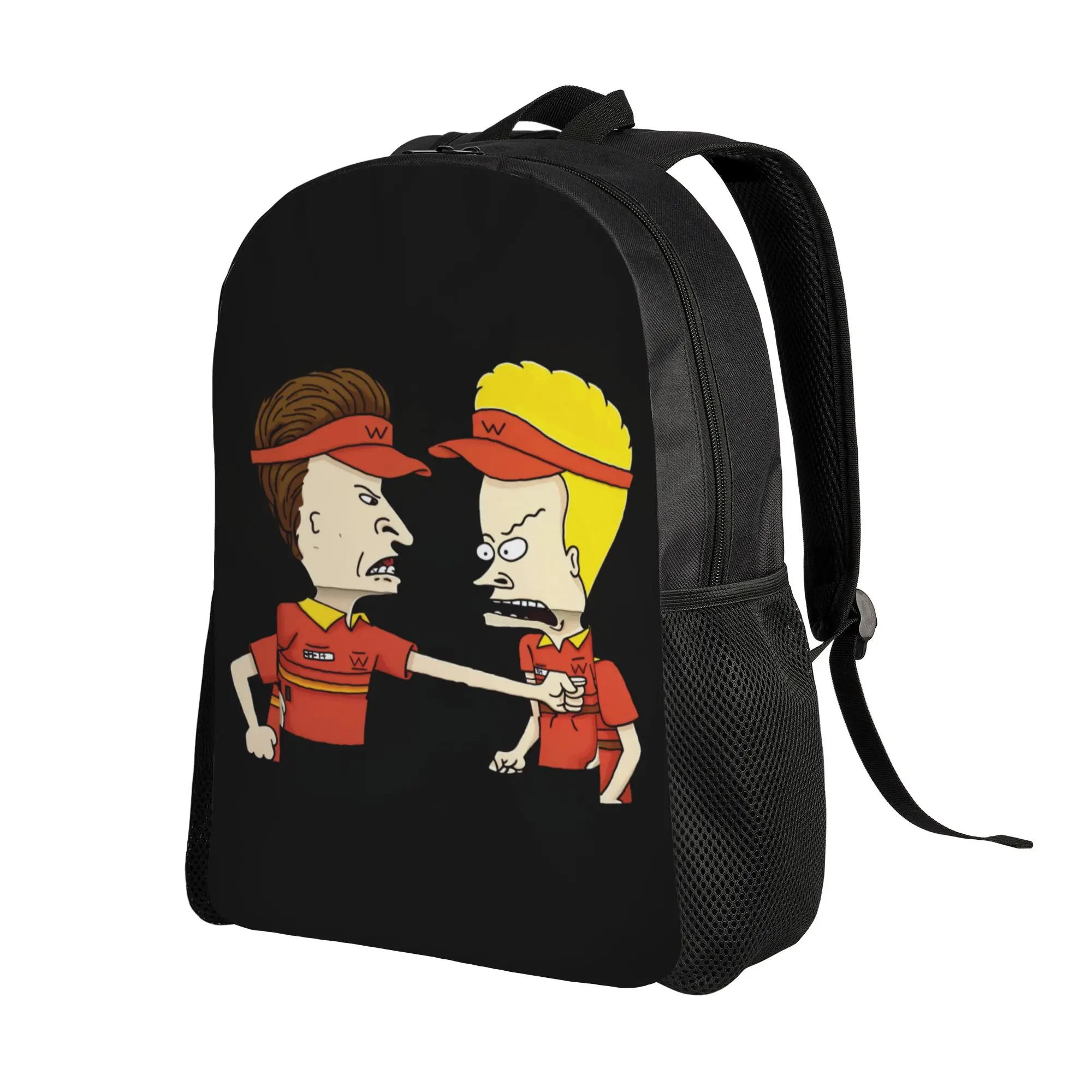 Beavis And Butt Head Fast Food Worker Uniform Backpack Youth Polyester Sport Backpacks Lightweight High School Bags Rucksack