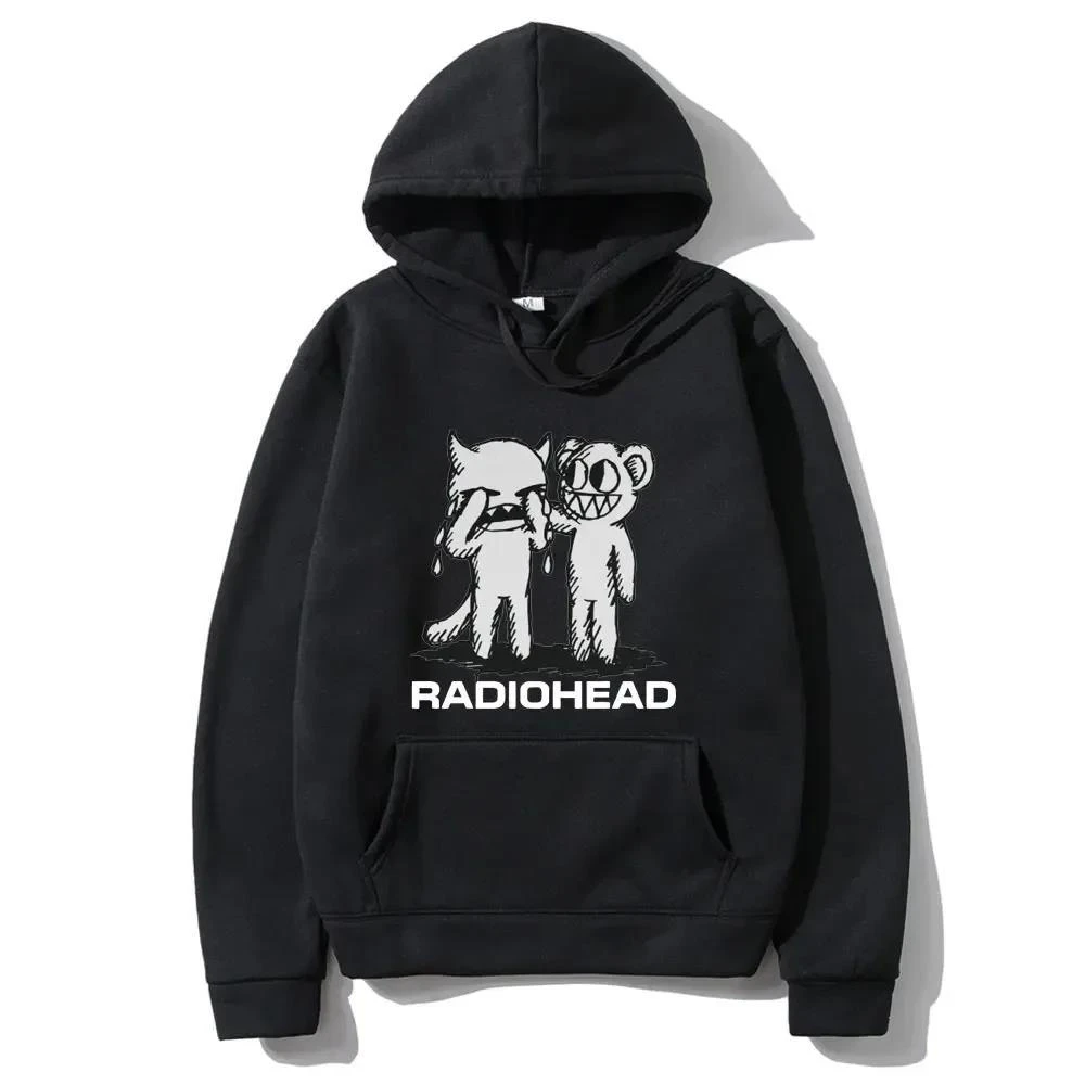 2024 Popular Autumn And Winter Fun Radiohead Printed Round Neck Loose Trend Top Handsome Hoodie Men Is Versatile Hoodies