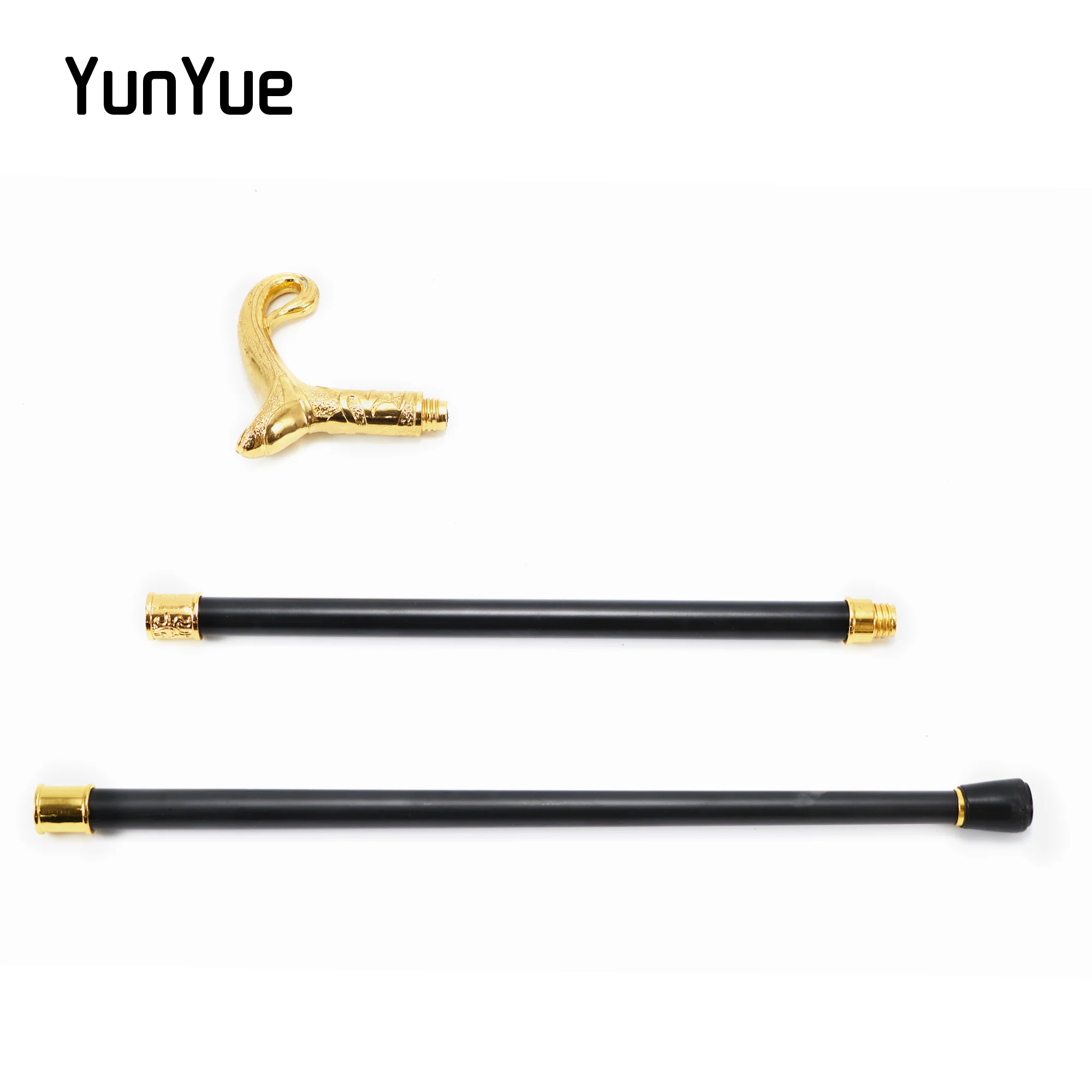 Golden Luxury Shape of Pot Walking Cane Fashion decorativo Walking Stick Gentleman elegante Halloween Cosplay Cane Crosier 93cm