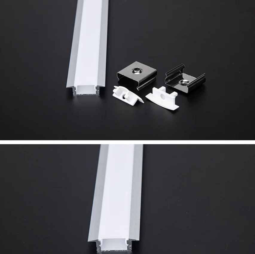 U/V/YW Style Shaped 50cm Silver Aluminium LED Bar Light Channel Holder Cover Connector DIY For LED Strip Light Bar Cabinet Lamp