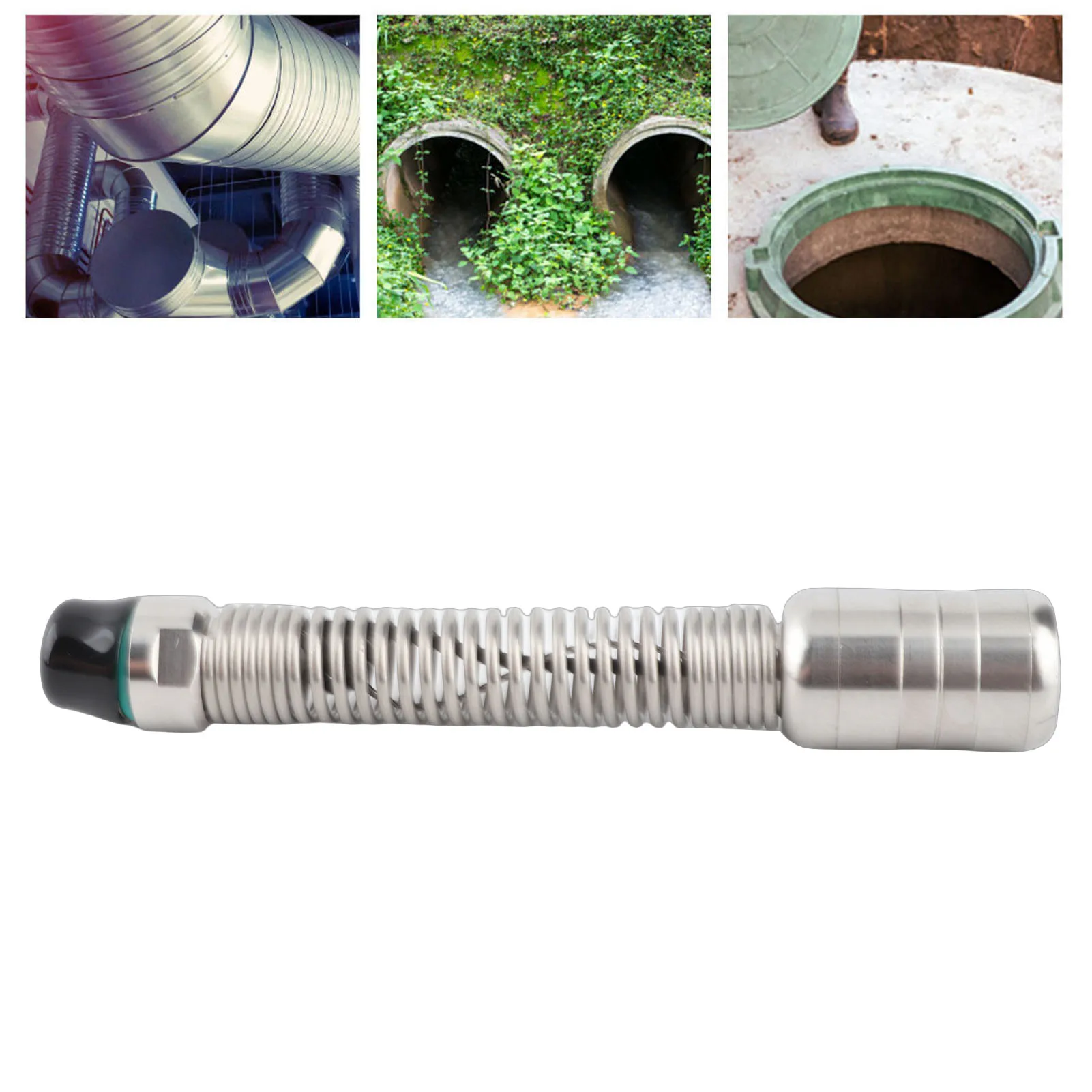 Sewer Inspection Camera Head IP68 Waterproof 15mm Thread 12LED Lights 140° Viewing 23mm Pipe Drain Endoscope Camera Accessory