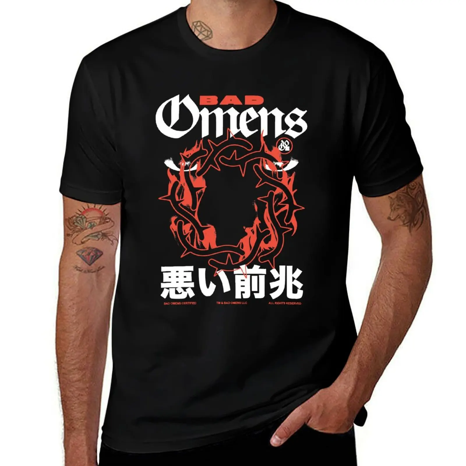 Bad Omens Merch Like A Villain T-Shirt Work Casual Loose Fit T-Shirt