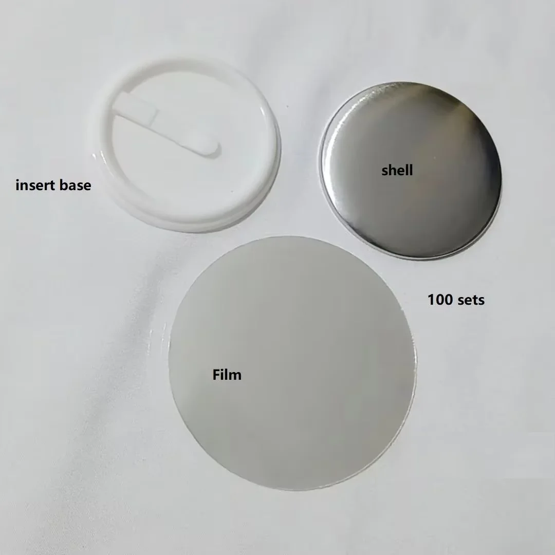 

100 шт. заготовок для значков-пуговиц 44 мм/1,75 дюйма, материалы для самостоятельного изготовления значков, комплектующие для значков 44 мм, материалы для самостоятельного изготовления значков-пуговиц.