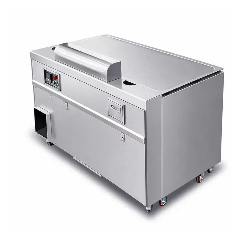 for Commercial Electric Iron Sheet Grill with Smoke Exhaust Stainless Steel Binchotan Izakaya Equipment BBQ Griddle Machine