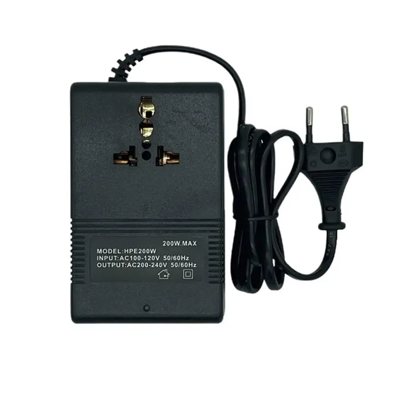 75STO-EU Plug Inverter 200W Voltage Converter Transformer 220V To 110V Step - Down Transformer 110V To 220V Travel Adapter