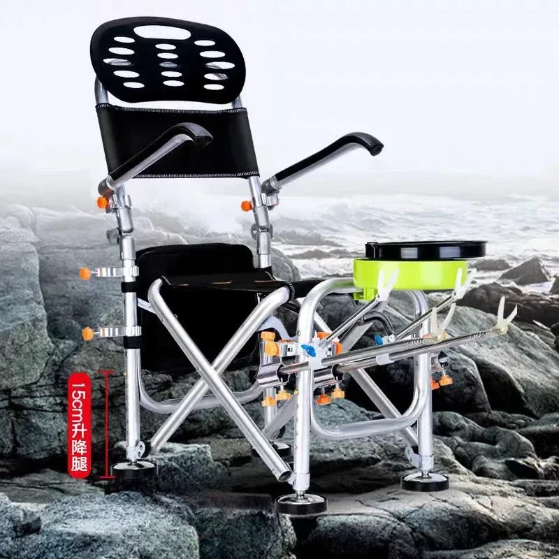 Professional Lightweight Fishing Chair Modern Hunting Picnic Freshwater Fishing Chair Set Outdoor Furniture Silla De Pesca FYFC