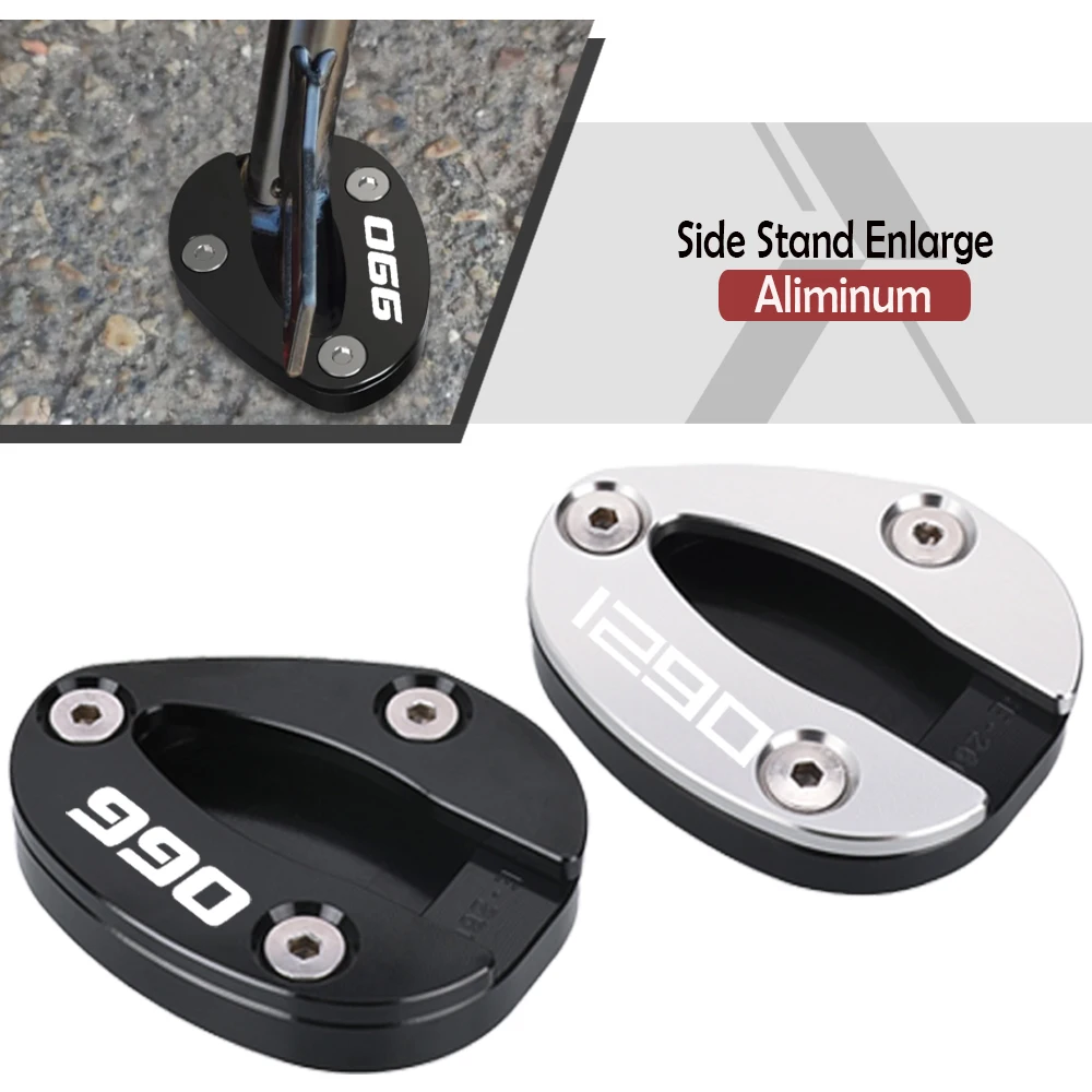 

990Superduke For 990 Superduke 2005~2013 2012 2011 2010 Kickstand Foot Side Stand Enlarger Support Plate Extension Motorcycle