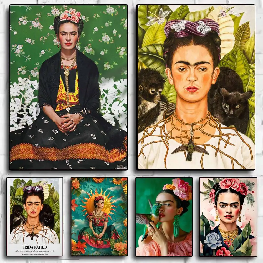 Póster de la famosa artista Frida Kahlo, impresiones artísticas para decorar paredes, ideal para dormitorios, salones, oficinas y hogares. Obra de arte para colgar, un regalo perfecto.