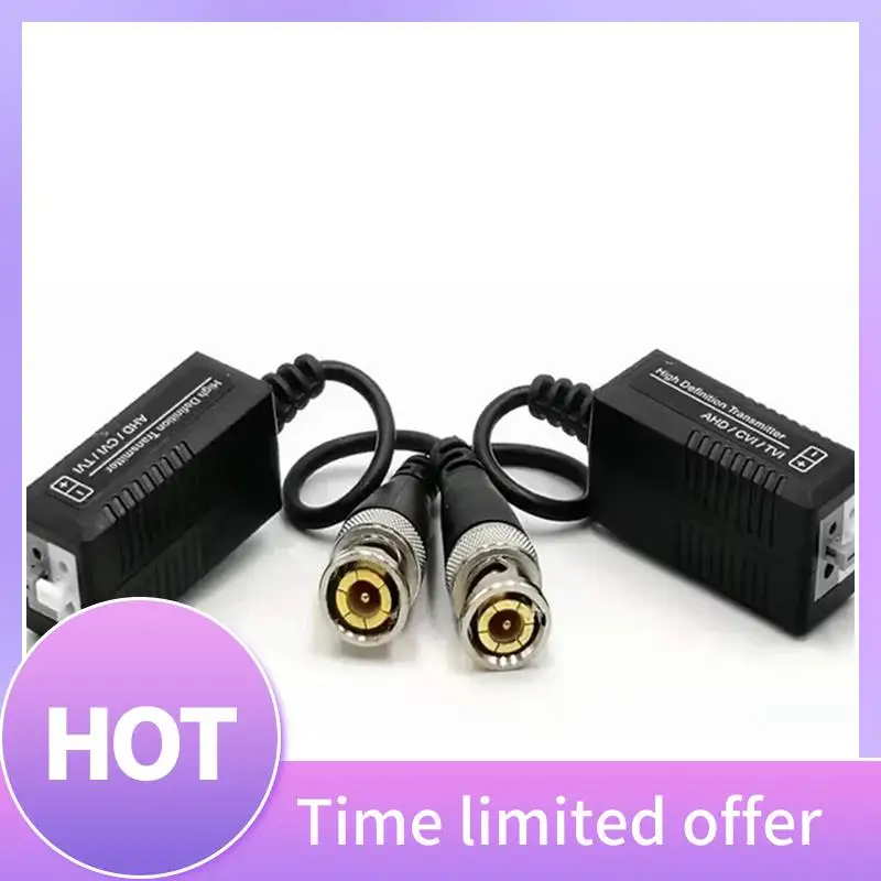 

ABFN-5Pairs Balun BNC Male to UTP Сетевая камера для HD TVI AHD Cvl Камера CCTV Video Balun BNC To CAT5 CAT6 Utppassive Video
