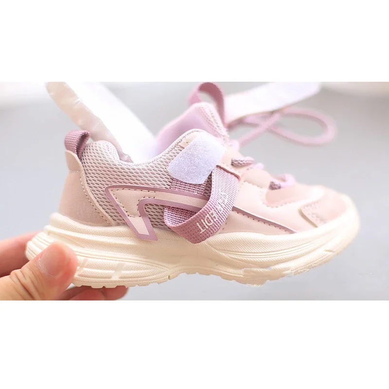 Children\'s Breathable Mesh Sneakers Baby Girl Shoes Kids Sport Shoes Casual Slip Soft Sole First Walkers Spring New 2024