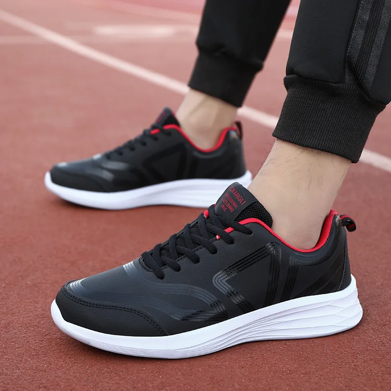 Paul New Men's Sport Shoes Casual Waterproof Antifreeze Pure Color Series Outdoor Leisure Footwear Korean Style round Toe Thi...