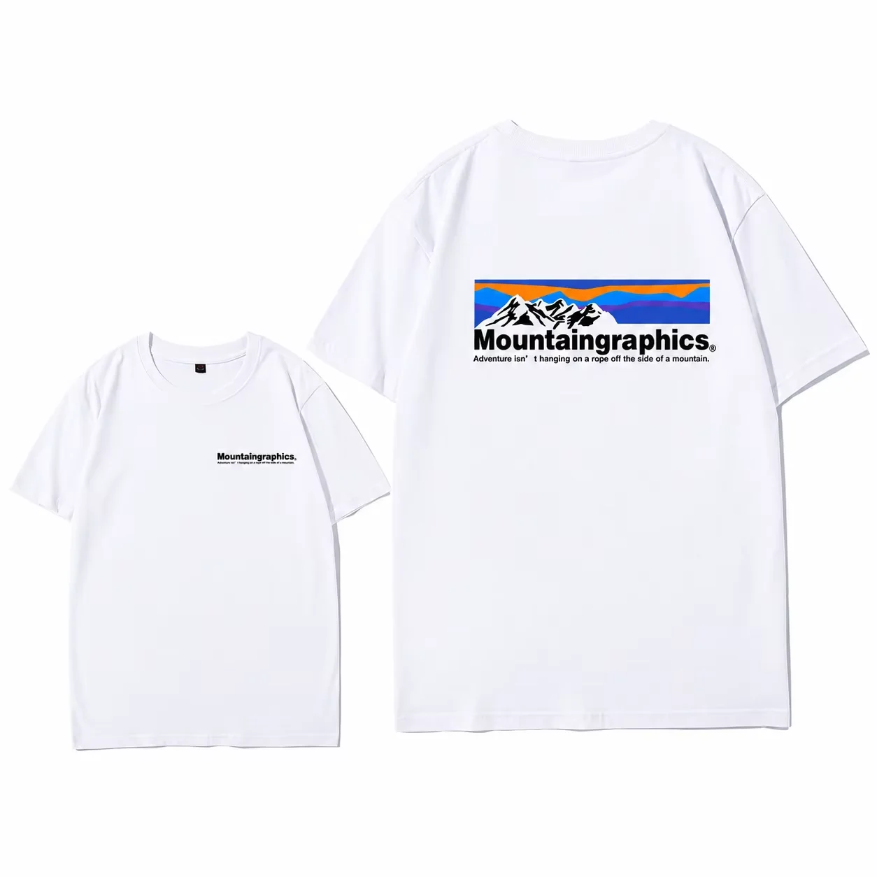 2026 New Outdoor Vintage Adventure Graphic T-Shirt Mountain Hiking Climbing Print Unisex Casual Oversized Short Sleeve Tee