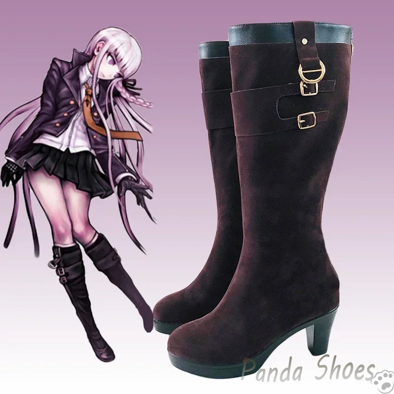 

Danganronpa Kirigiri Kyoko Cosplay Shoes Anime Game Cos Long Boots Dangan Ronpa Cosplay Costume Prop Shoes for Con Halloween