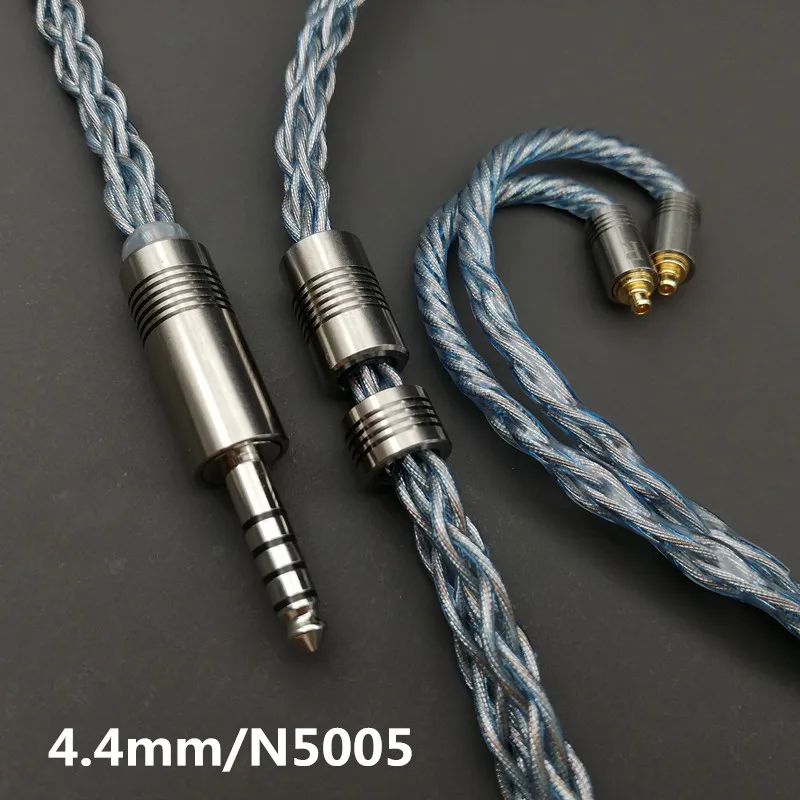 

HIFI OCC 56-core gold Palladium copper Silver multi-blend foil wire headset upgrade cable.0.78mmcx qdc 4.4 3.5 2.5mm