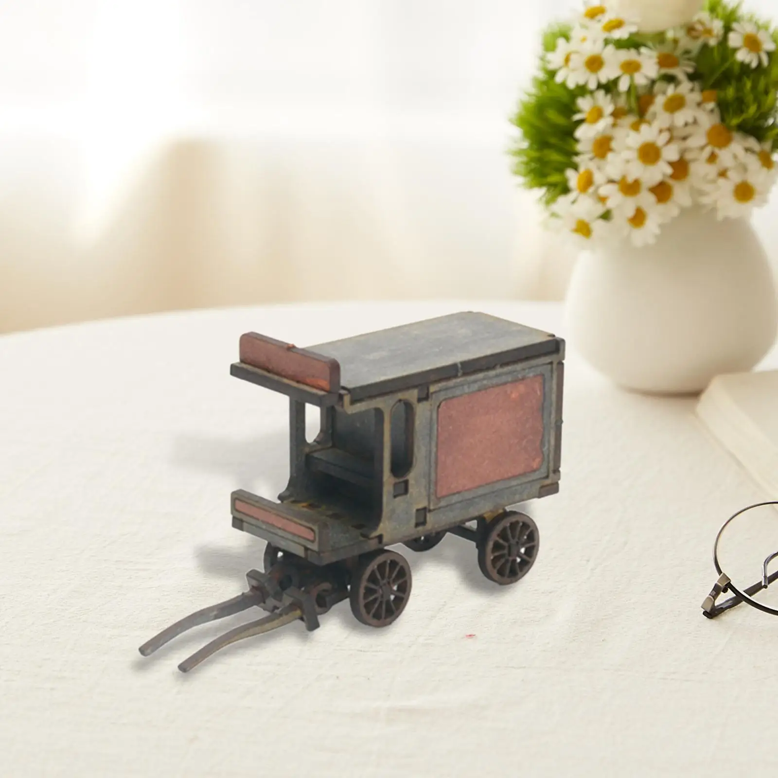 1/72 النقل بناء أطقم منمذجة تخطيط مشهد لتقوم بها بنفسك الخشب 1:72 مقياس الطلاء ديوراما المشهد الصغير نموذج الهندسة المعمارية