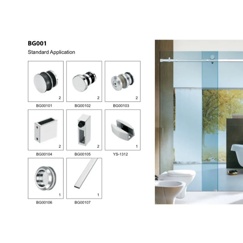 40mm Stainless Steel Sliding Door Roller Set - Shower Enclosure & Barn Door Hanging Wheel Kit