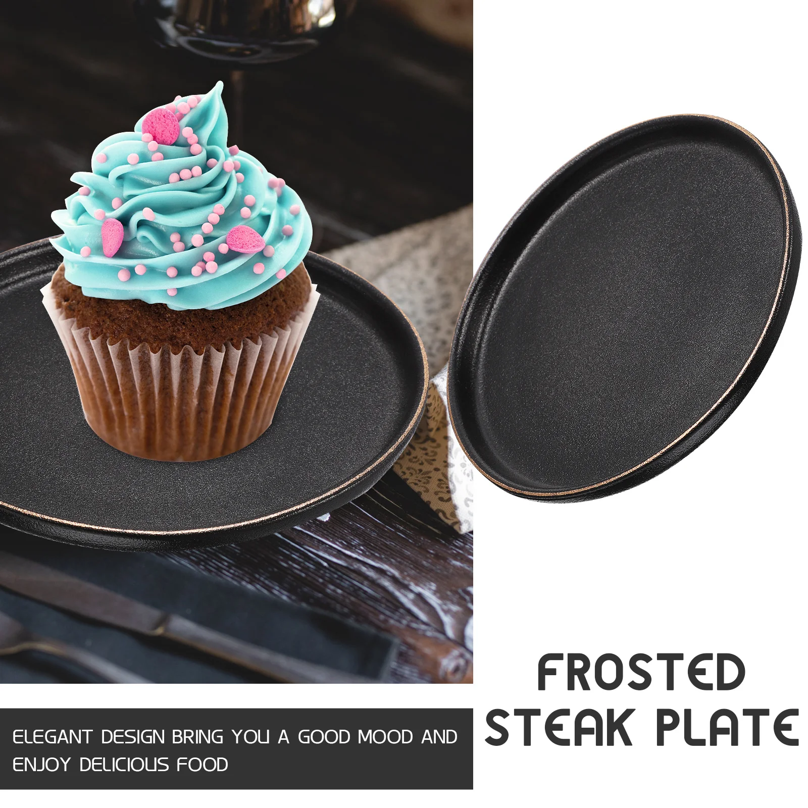 

Тарелка для стейка, керамическая тарелка премиум-класса с гладкой поверхностью, идеально подходит для ресторана, дома, макарон, лапши, салата, сервировки десерта