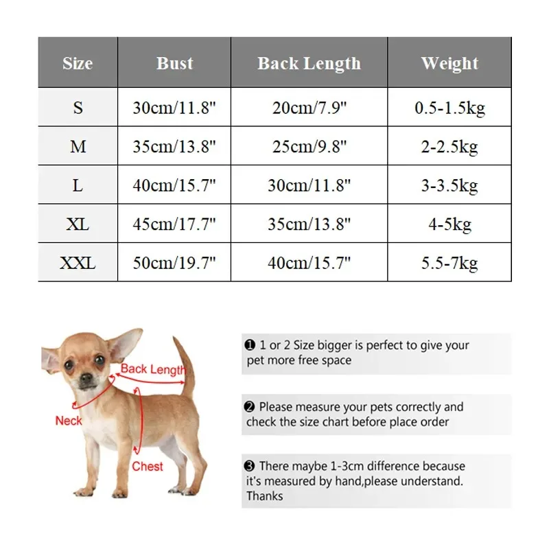 Soft Fleece Warm Small Dog Clothes Winter Puppy Thick Coat Jacket for CatCrew Neck Shirt With Drawstring Buckle Medium Dogs