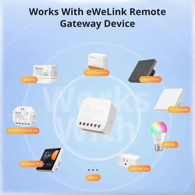 SONOFF S-MATE2 Extreme Switch Mate EWeLink Remote Control Via Smart Switch For Smart Home Work With Alexa Google Home IFTTT