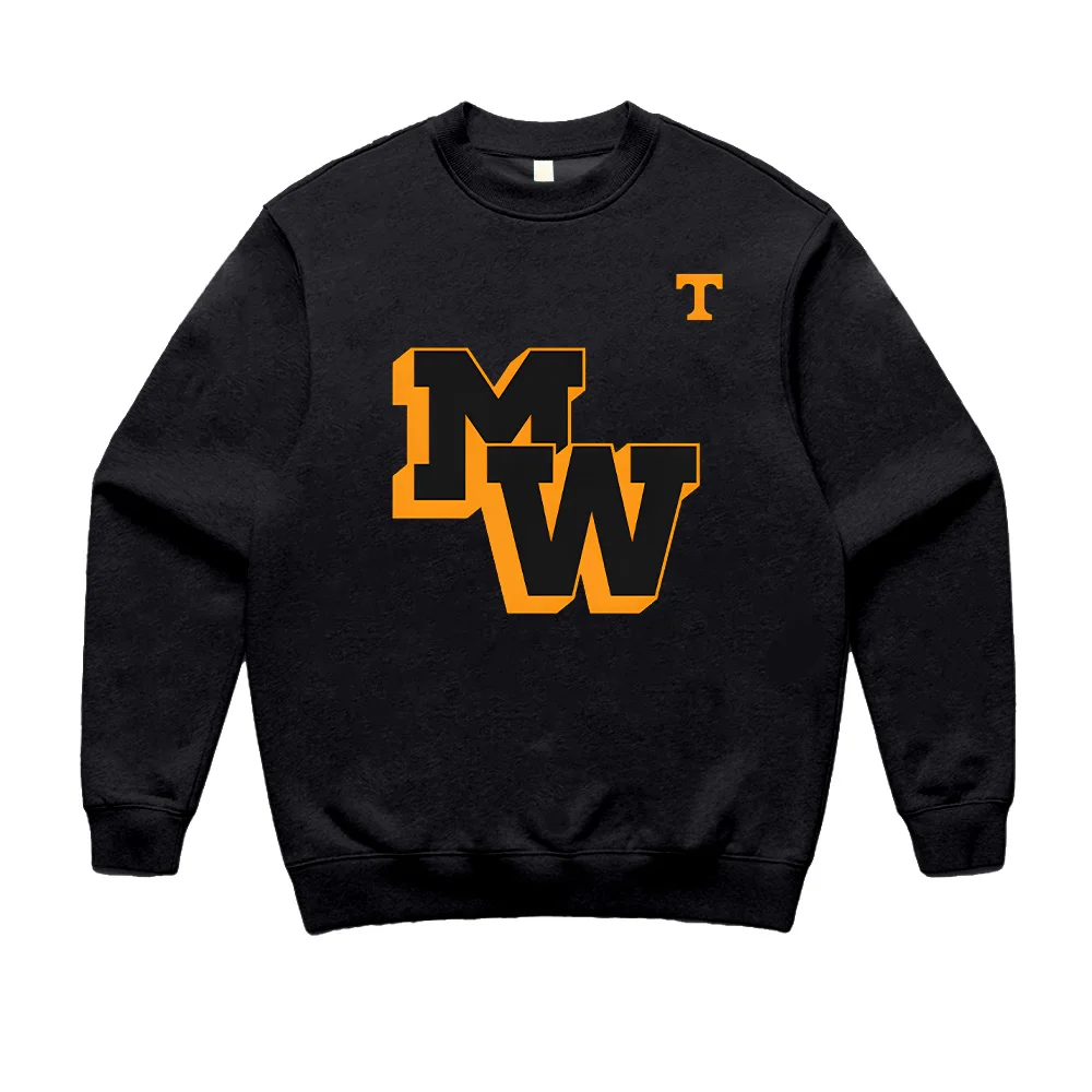 MorganWallen UT camisa de manga larga con cuello redondo, ropa Retro Harajuku, ropa de calle informal, moda para mujeres y hombres, sudaderas de Otoño Invierno