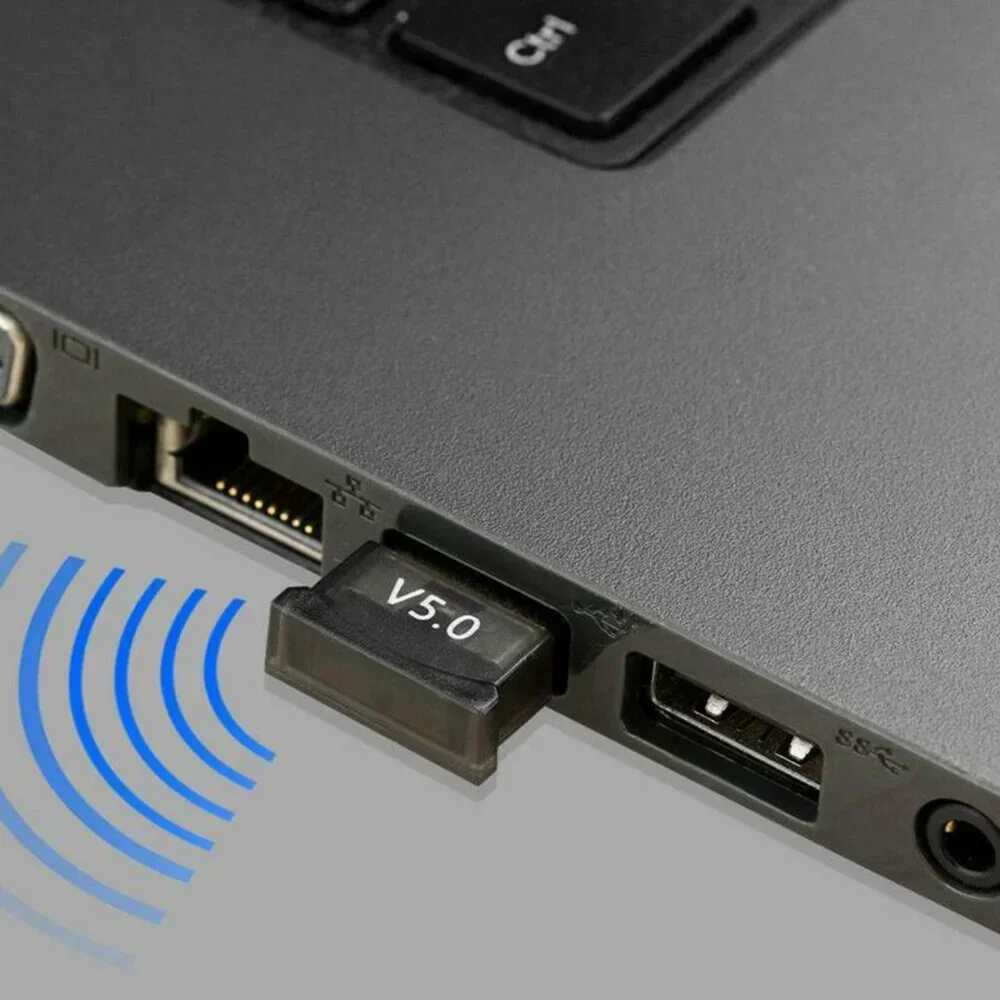 

1pc USB Wireless Bluetooth5.0 Audio 24Mbps Transmission Rate Receiver Adapter For PC Notebook Fit 7/8/10 / XP Operating System