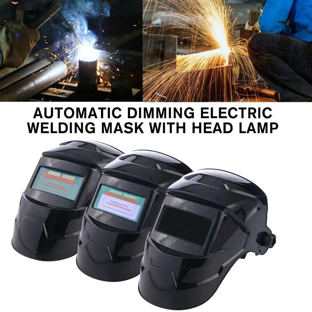 Automatic Darkening Solar Welding Helmet for MIG MMA TIG Welding Mask/Cap Goggles Light Filter Welders for Soldering Work L7T4