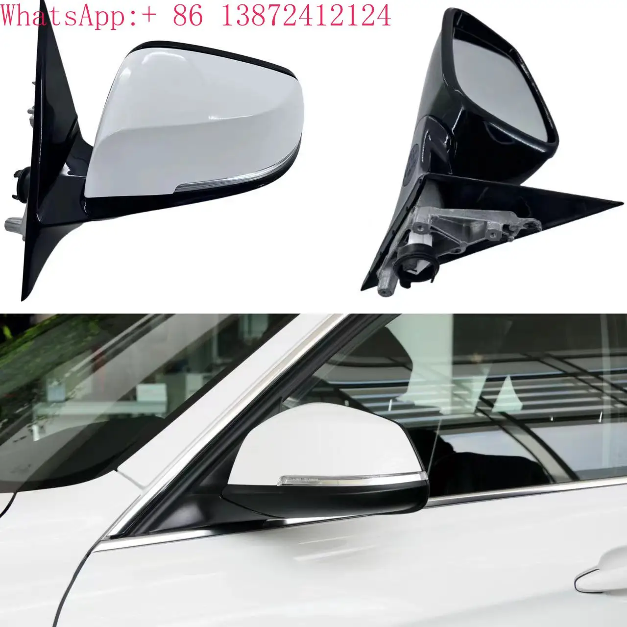 

Factory Supply Auto Mirror Electric Folding Heating Side Mirror Auto Rearview Mirror for W F30
