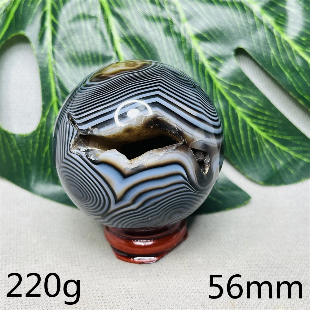 

Natural Gemstone Agate Ball Striated Geode Rune Crystal Home Room Garden Decoration Gift Witchcraft Altar Prayer Energy Healing