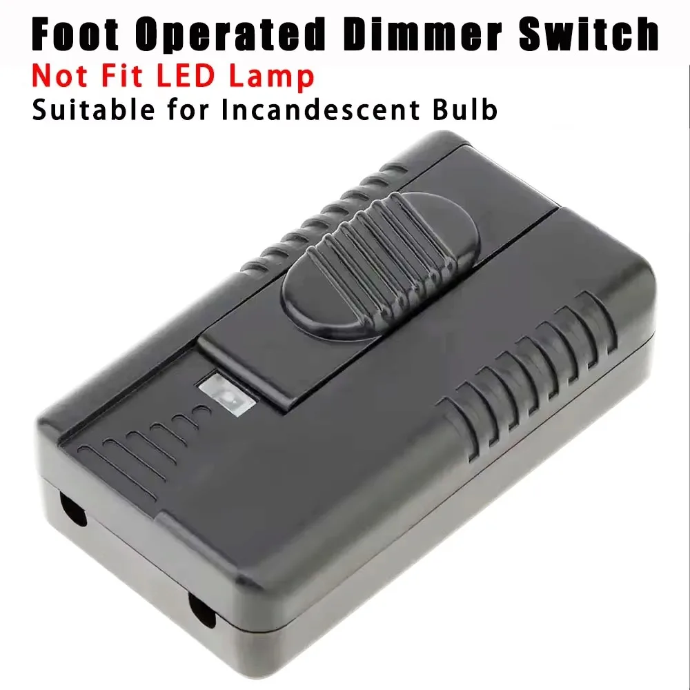 Lighting Parts Foot Operated Dimmer Switch Full Range Inline Slide Control Floor Lamp Light Incandescent Bulb Dimming Controller