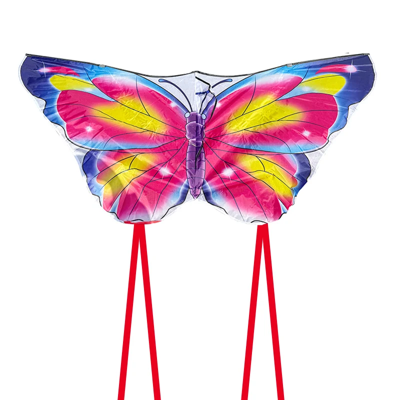 Outdoor Fun 1,4 m Napiic vlinderdrager met 1,8 m staart en 50 m handvatlijn Buitenspeelgoed voor kinderen Insectenvlieger Buitensport