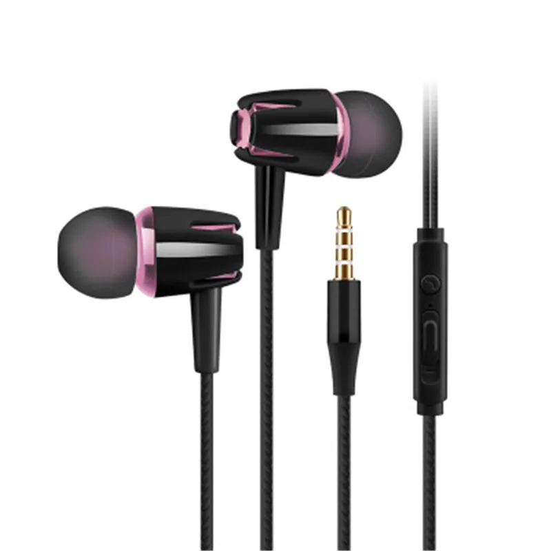 In-Ear Wired Headphones Adjustable Volume Music Earphones Running Sport Earbuds Earphone Headset  For Mobile Phone Accessories