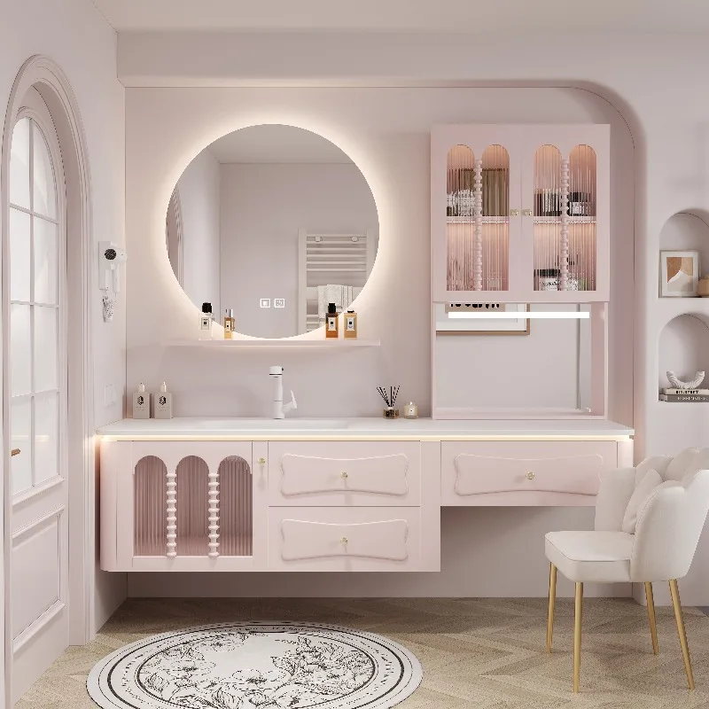 Storage Organizer Bathroom Cabinet Makeup Display Luxury Toilet Bathroom Cabinet Dressers Modern Gabinete Trendy Furniture