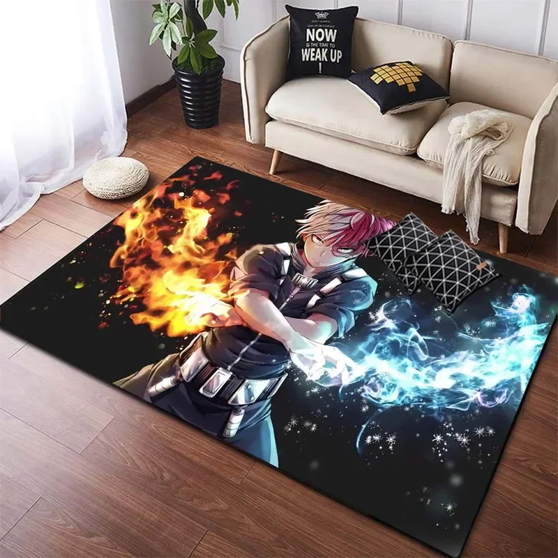 

JY01Japanese Anime Cartoon My Hero Academia Alfombra Large Area Rug for Living Room Bedroom Dorm Floor Mats Doormats Picnic Ca@1