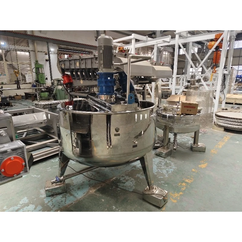Automatic Double Layer Multi-agitator Sauce Steam Planetary with Tilting Steam Jacketed Jacket Kettle Cooking  Customized