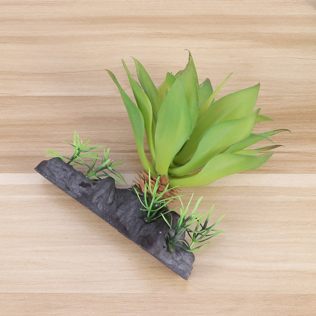 

Simulated Aquatic Plant Green Durable Artificial Reptile Terrarium Decor Natural Hiding Spots Turtle Fish Tank Ornament