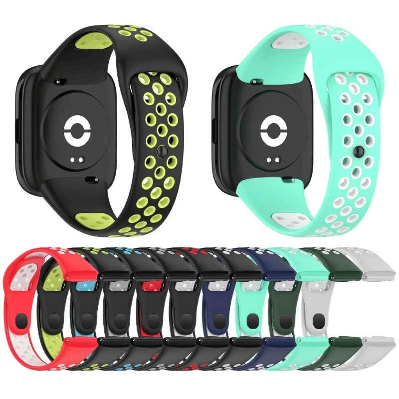 E56B Soft Silicone Watch Bands for Redmi Watch3 Lite Active Women and Men Sports Watch Bands Replacement