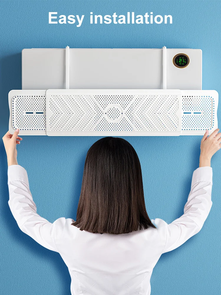 Air Conditioning Wind Shield Infant Anti Direct Blowing Scalable Adjustable Wind Guide Cover Outlet Baffle Windshield Dust Cover