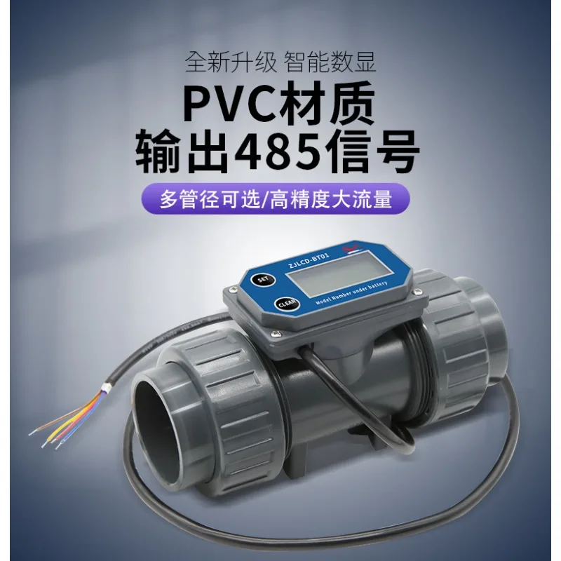 Intelligent Digital Large‑Diameter Flow Meter High‑Precision Acid‑Alkali Resistant Pipeline Water Flow Sensor With Signal Output