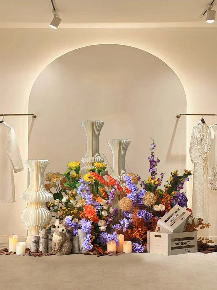 Artificial Flower Green Plant Landscape Show Window Decoration Art Gallery Scene Layout