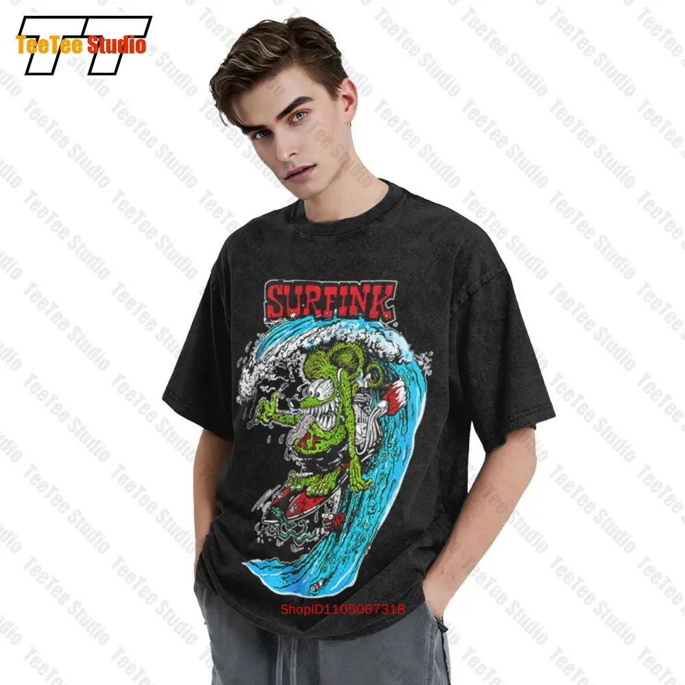 تي شيرت Rat Fink Surfink Rf Ed Big Daddy Vintage كبير الحجم GHZZ #3