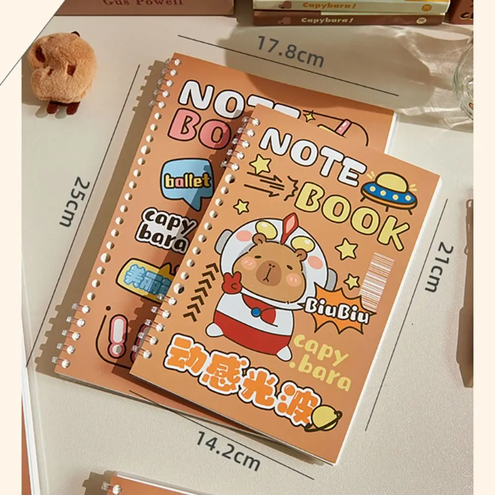 Capybara Loose Leaf Notebook A5/B5 Horizontal Line Notepad Journal Planner Studens Hand Account Book School Office Supplies