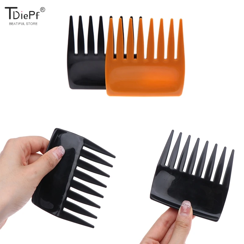 Peigne à dents larges en plastique, peignes à dents super larges, peignes à barbe sans niveaux, petite brosse à cheveux, outil de coiffure, 1PC