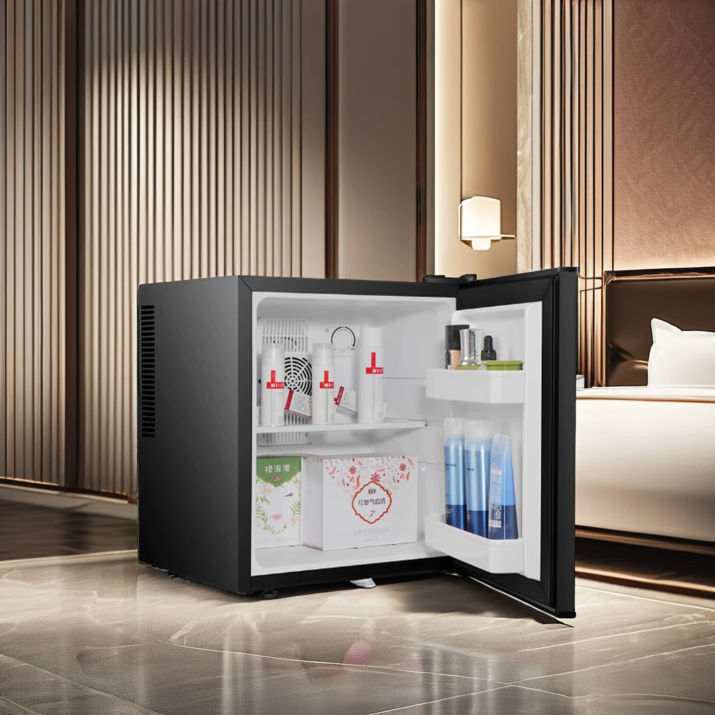 Low Noise Hotel Bedroom and Restaurant Compact Refrigerator for Minibar use Freezzer