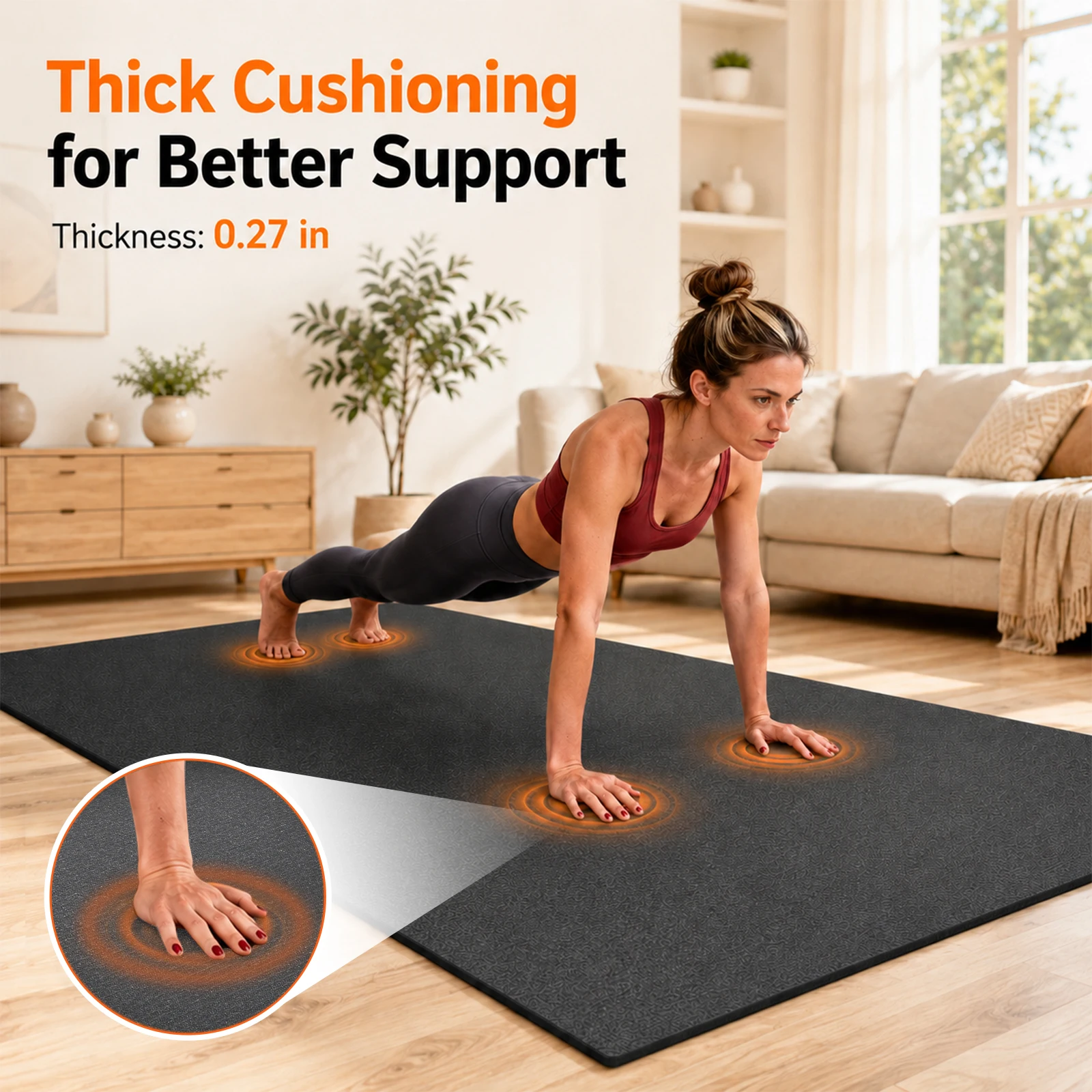 Очень большой двойной коврик д – обзор и цена Home Gym Yoga Mat Storage