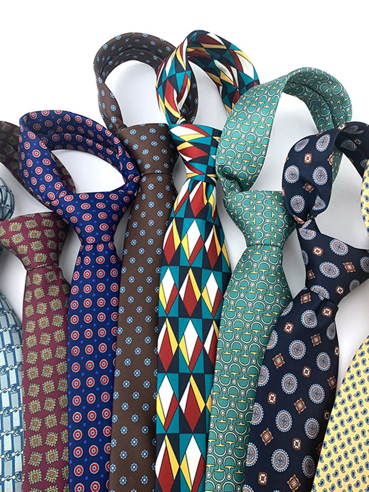 Neuartige weiche Krawatte für Herren, modische bedruckte Krawatte mit Blumenmuster, gestreiften Karomustern, Alltagskleidung, Herren-Gravata-Hemden-Accessoires